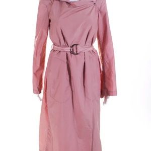Akris punto techno coat with pouch pink